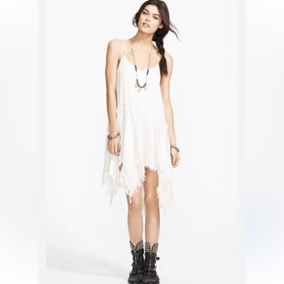 Free People Tattered Up Shredded Trim
Slip Dress - Picture 2 of 4